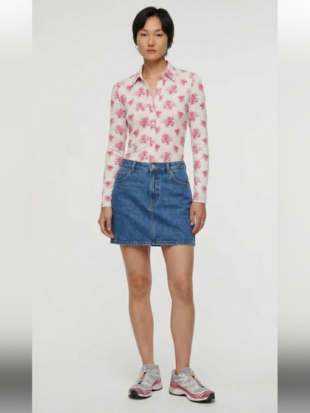 Aritzia Wilfred Pose Longsleeve Pale Rose  size Large NWT